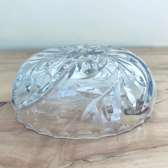 Antiq ABP American Brilliant Cut Glass Bowl Thistle Flower Starburst 1910 - Picture 6 of 14